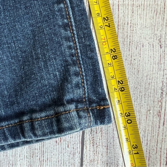 505 Levi’s Straight Leg Blue Jeans 10 - Picture 5 of 6